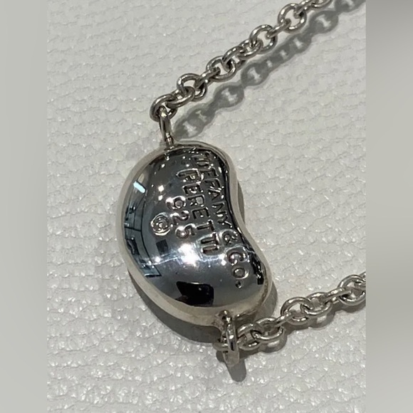 Tiffany & Co. Sterling Silver Elsa Peretti 3 Bean 7" Bracelet in Pouch & Box - Picture 7 of 7